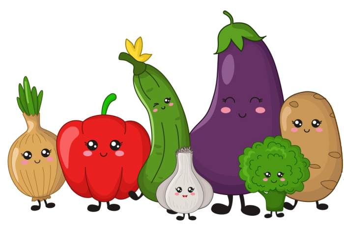 Веселые овощи, рисунок картинка