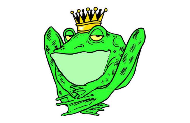 Лягушка - царь, рисунок картинка, сказки для детей