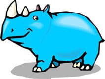 носорог, клипарт