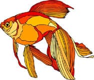 золотая рыбка, клипарт